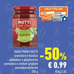 Conad Superstore Sughi pronti MUTTI offerta
