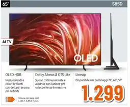 Expert SAMSUNG 65" OLED S85D offerta