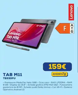Euronics Lenovo TAB M11 TB330FU offerta