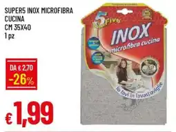 Galassia Super5 inox microfibra cucina cm 35x40 offerta