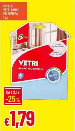 Galassia Super5 vetri panno microfibra offerta