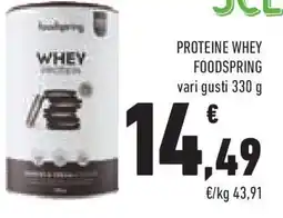 Conad Superstore Proteine whey FOODSPRING offerta