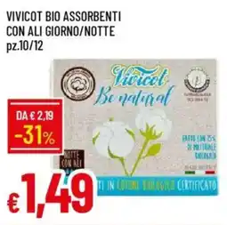 Galassia Vivicot bio assorbenti con ali giorno/notte offerta