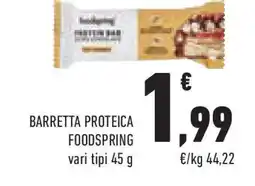 Conad Superstore Barretta proteica FOODSPRING offerta