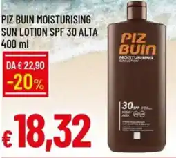 Galassia Piz buin moisturising sun lotion spf 30 alta offerta