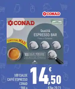 Conad Superstore 100 cialde caffè espresso CONAD offerta