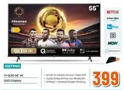 Expert Hisense 55E79NQ TV QLED 55" 4K QLED Display offerta