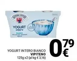 Supermercati Gulliver Yogurt intero bianco VIPITENO offerta