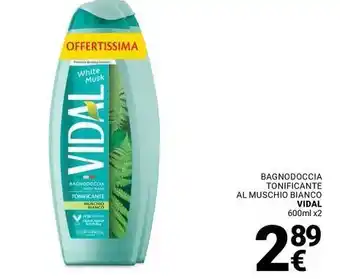 Supermercati Gulliver Bagnodoccia tonificante al muschio bianco VIDAL offerta
