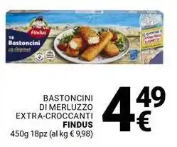 Supermercati Gulliver Bastoncini di merluzzo extra-croccanti FINDUS offerta