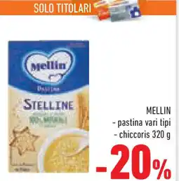Conad Superstore MELLIN pastina vari tipi chiccoris offerta