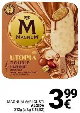 Supermercati Gulliver Magnum vari gusti ALGIDA offerta