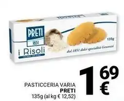 Supermercati Gulliver Pasticceria varia PRETI offerta