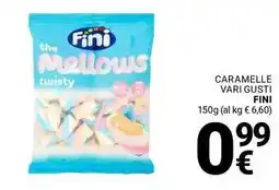 Supermercati Gulliver Caramelle vari gusti FINI offerta