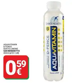 Supermercati Gulliver Aquavitamin d-fence gusto limone SAN BENEDETTO offerta