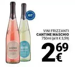 Supermercati Gulliver Vini frizzanti cantine maschio offerta