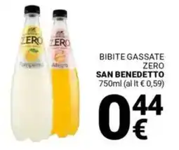 Supermercati Gulliver Bibite gassate zero SAN BENEDETTO offerta