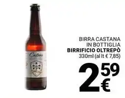 Supermercati Gulliver Birra castana in bottiglia BIRRIFICIO OLTREPÒ offerta
