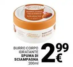 Supermercati Gulliver Burro corpo idratante SPUMA DI SCIAMPAGNA offerta