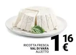Supermercati Gulliver Ricotta fresca val di vara all'etto offerta