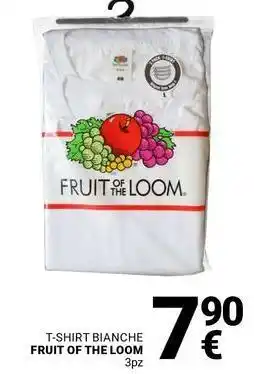Supermercati Gulliver T-shirt bianche fruit of the loom offerta