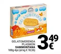 Supermercati Gulliver Gelatomerenda plasmon SAMMONTANA offerta