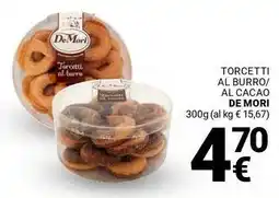 Supermercati Gulliver Torcetti al burro/ al cacao DE MORI offerta