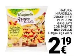 Supermercati Gulliver Natura in padella zucchine e peperoni grigliati con patate BONDUELLE offerta