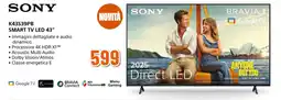 Expert SONY K43S39PB SMART TV LED 43" offerta