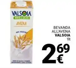 Supermercati Gulliver Bevanda all'avena VALSOIA offerta
