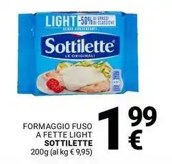 Supermercati Gulliver Formaggio fuso a fette light SOTTILETTE offerta