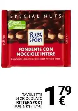 Supermercati Gulliver Tavolette di cioccolato RITTER SPORT offerta