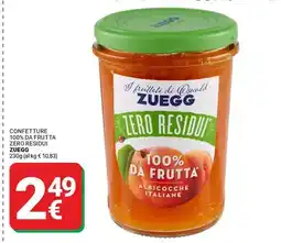 Supermercati Gulliver Confetture 100% da frutta zero residui ZUEGG offerta