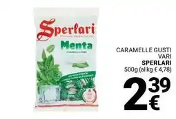 Supermercati Gulliver Caramelle gusti vari SPERLARI offerta