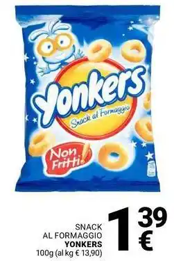 Supermercati Gulliver Snack al formaggio YONKERS offerta