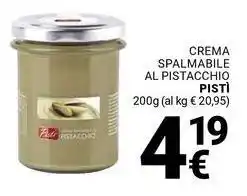 Supermercati Gulliver Crema spalmabile al pistacchio PISTÌ offerta