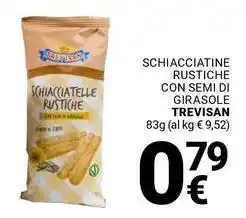 Supermercati Gulliver Schiacciatine rustiche con semi di girasole TREVISAN offerta