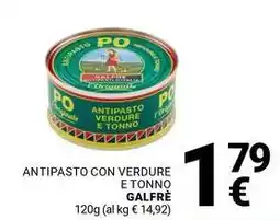 Supermercati Gulliver Antipasto con verdure e tonno GALFRÈ offerta