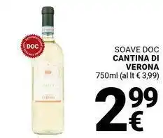 Supermercati Gulliver Soave doc CANTINA DI VERONA offerta