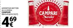 Supermercati Gulliver Aperitivo bitter alla soda CAMPARI offerta