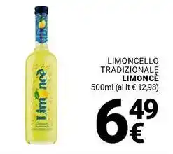 Supermercati Gulliver Limoncello tradizionale LIMONCE offerta