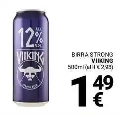 Supermercati Gulliver Birra strong VIIKING offerta