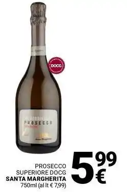 Supermercati Gulliver Prosecco superiore docg SANTA MARGHERITA offerta