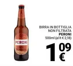 Supermercati Gulliver Birra in bottiglia non filtrata PERONI offerta