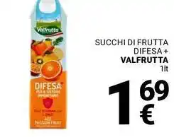 Supermercati Gulliver Succhi di frutta difesa + VALFRUTTA offerta