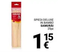 Supermercati Gulliver Spiedi deluxe in bambù SAMURAI offerta