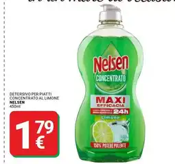 Supermercati Gulliver Detersivo per piatti concentrato al limone NELSEN offerta