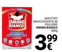 Supermercati Gulliver Additivo smacchiante in polvere OMINO BIANCO offerta