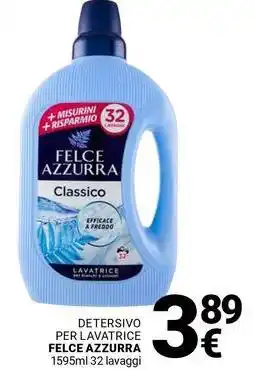 Supermercati Gulliver Detersivo per lavatrice FELCE AZZURRA offerta