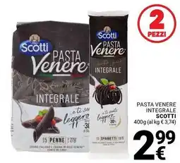 Supermercati Gulliver Pasta venere integrale SCOTTI offerta